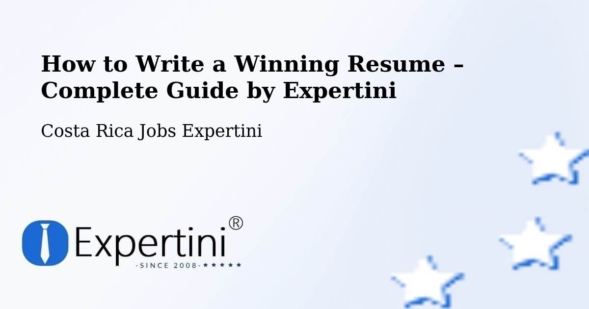 Resume Writing Guide for Job Seekers – San Ramón - San Ramón, Costa Rica Jobs Expertini